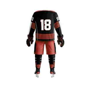 100% Polyester équipe respirant maillot et short 2 pièces ensemble pour hommes Sublimation Hockey sur glace uniforme à vendre - Product Image 1