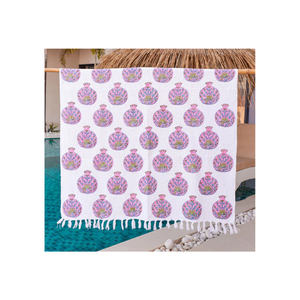 Manta de Lino Acrílico Premium con Motivo Azul, 60x80 Pulgadas, Suave y Elegante, con Caída Perfecta, Cumple con la Normativa BIS, Hecho en India, para Compradores que Buscan un Estilo Minimalista de Lujo - Product Image 3