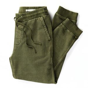 Pantalones de chándal de algodón de cáñamo orgánico para hombre, pantalón de chándal con cordón personalizado para ejercicio de verano - Product Image 6