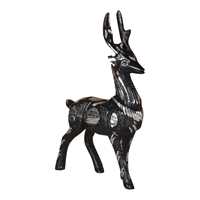 Statue de cheval en aluminium design, objet de décoration de luxe en métal pour la maison, idéal pour le bureau, le salon, la table basse et l'intérieur.