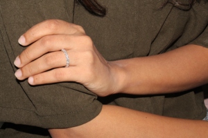 1.63 ct ovale coupe diamant éternité bande haut de gamme 14K/18K or bijoux en gros bagues en diamant - Product Image 6