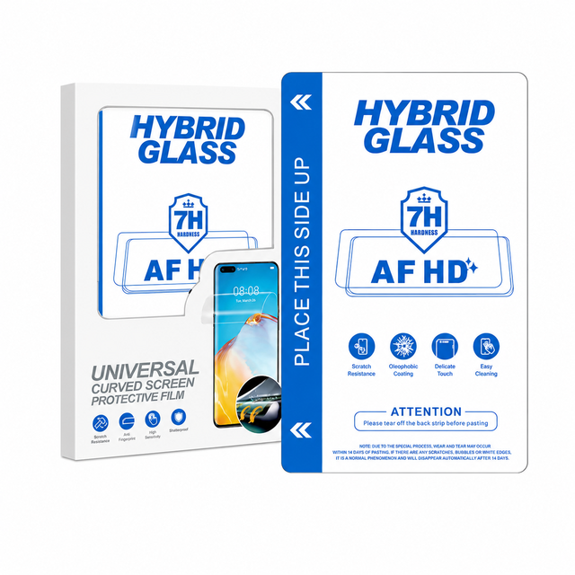 2.5D Rounded Edge Universal Tempered Glass Screen Protector HD Clear Scratch-Resistant Protective Film for All Smart Phone Model