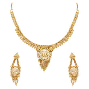 Joyería de latón de imitación de moda chapada en oro, collares de moda con Festival de perlas, joyería de exportación con diseño de formación - Product Image 3