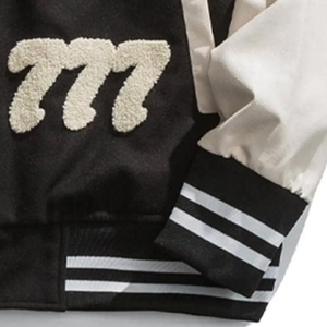 เสื้อแจ็กเก็ตเบสบอลแขนยาวสำหรับเด็กผ้าวูลเลตเทอร์แมนสำหรับผู้ชายเสื้อแจ็กเก็ตเบสบอลแขนยาวพิมพ์ลายแบบ100% สำหรับฤดูหนาว - Product Image 3