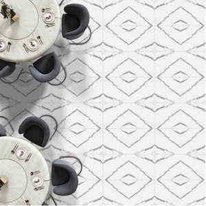 Calacatta Grey 600x1200mm Porcelain Tiles Marble Look Polished Hotel Interior Floor and Wall Ceramics - Product Image 3