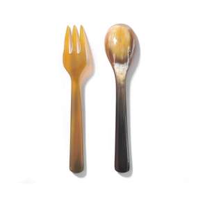 Décoration de Table à manger outils cuillère corne couverts ensemble meilleure vaisselle conception de finition personnalisée disponible - Product Image 2