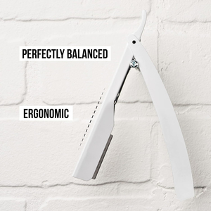 Rasoir droit professionnel Apollo13 Kit de rasoir droit ultra exposé avec 10 lames Premium 2mm exposées (Apollo13) - Product Image 5