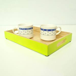 Plateau de service de boissons en fibre de bambou à bobine tournante pour l'affichage de gâteaux de fête de mariage plateaux enroulés de service à des prix compétitifs - Product Image 5