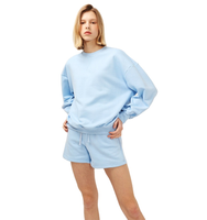 Conjunto Deportivo de Felpa 100% Algodón para Mujer, Tallas Grandes, Personalizado al por Mayor, Conjunto de Sudadera y Pantalones Deportivos para Invierno