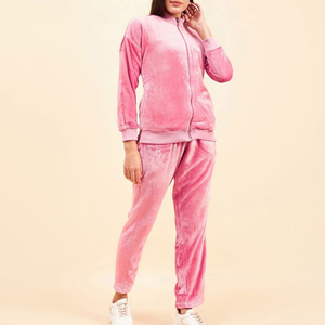 Chándales de Terciopelo para Mujer Más Vendidos, Estampados de Invierno, 100% Algodón, Ecológicos, Color Personalizado, Chándales de Terciopelo de Alta Gama para Mujer - Product Image 1