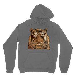 Sudadera Clásica con Capucha de Tigre para Adultos, Tejido French Terry, Diseños Impresos Digitalmente, Bordado 3D, XXS, Antiarrugas, Color Sólido - Product Image 5