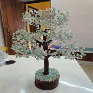 หินมีค่า1000ชิปแกะสลักหินโมราอะเวนจูรีนสีเขียวธรรมชาติรักฮวงจุ้ยต้นไม้รูปแกะสลักบ้านสำนักงาน - Product Image 5