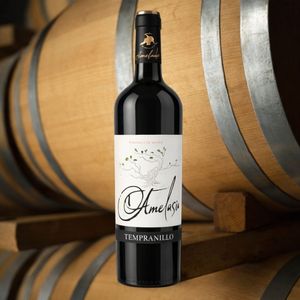 Amelasio Vino Rosso Tempranillo Invecchiato in Quercia, 100% Tempranillo, 13% ABV, 4 Mesi di Invecchiamento in Quercia, Vino Rosso Spagnolo 750ml - Product Image 3