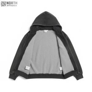 Top mode hommes 100% coton pull soleil fondu à capuche thermique hiver polaire avec motif imprimé haute qualité bas prix sweats à capuche - Product Image 6