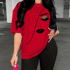 Chemise short personnalisé au design élégant 100% coton vente en gros ensemble 2 pièces pour femmes nouveaux ensembles pour femmes imprimés en 3D - Product Image 1