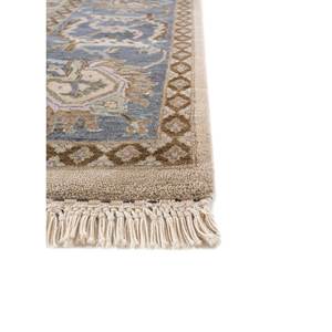 พรมขนสัตว์ถักมือ Gulnar Ivory รุ่น Spr-1509(Micv) สไตล์โบโฮ รูปทรงสี่เหลี่ยมผืนผ้า ลายเหรียญแบบนามธรรม สำหรับทางเข้าบ้าน โถงทางเดิน ทำด้วยมือ - Product Image 4