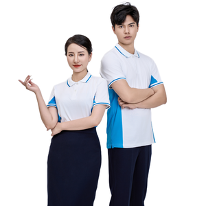 Women's <b>White</b> Blue Casual Breathable Anti-Wrinkle Eco-Friendly Woven Polyester Shirt Digital Printing Embroidery PT Cold Elastic - Product Image 5