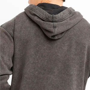 Sudaderas con capucha con cremallera completa de alta calidad con logotipo personalizado de talla grande Casual para hombre Sudadera con capucha de algodón con cremallera para hombre 80% Algodón 20% poliéster - Product Image 6