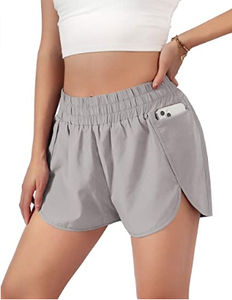 Señoras Fitness Wear Board Shorts Impreso Nuevo diseño Verano Gimnasio Bolsillo Mujeres Deportes Shorts Entrenamiento Cintura Casual Secado rápido - Product Image 4