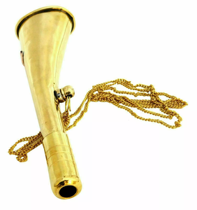 Alta calidad 6 ''antiguo náutico latón Bugle cuerno trompeta ancla mejor precio instrumento Musical para Scout exportación - Product Image 3