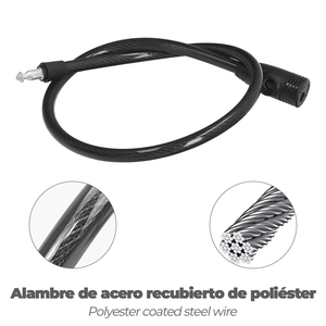 Cavo per Bicicletta con Chiave da 12 mm. x 80 cm. - Product Image 3