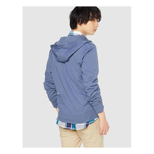 Sweat à capuche vintage en coton d'hiver à fermeture éclair, broderie personnalisée en molleton français, de haute qualité, unisexe, streetwear - Product Image 2