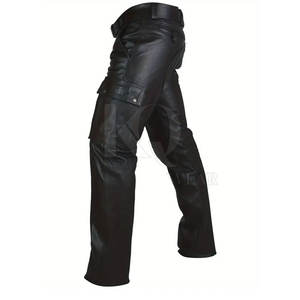 Pantalones de Cuero para Hombre, Calidad Premium, Cuero Suave, Costuras Duraderas y Cómodas, Perfectos para la Oficina y Atuendos Casuales - Product Image 4