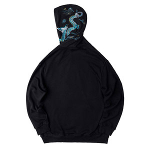 เสื้อฮู้ดปักลายสำหรับผู้ชาย,เสื้อฮู้ดปักลายสีพื้น - Product Image 4