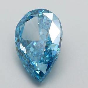 Vente flash - Diamant bleu fantaisie taille poire 1,00 carat, pierre précieuse en vrac, HU-56, prix de gros, fabricant, fournisseur - Product Image 3