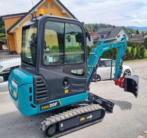 รถขุดขนาดเล็ก Sunward SWE 20F แบบตีนตะขาบ พร้อมระบบไฮดรอลิกเสริม สำหรับงานก่อสร้างในฟาร์ม - Product Image 1