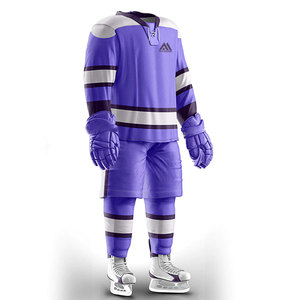 Uniforme de hockey sur glace 100% Polyester vêtements de sport maillot d'équipe uniforme de hockey sur glace uniforme de hockey sur glace de qualité supérieure - Product Image 2
