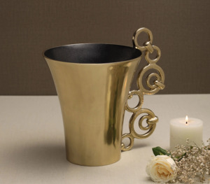 Contemporary Metal <b>Vases</b> Distinctive Designs for Chic Interiors Bold and Beautiful <b>Unique</b> Design Metal <b>Vases</b> - Product Image 1