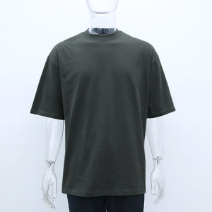 T-shirts en coton de haute qualité, blancs, bleu clair, en gros, personnalisables, pour hommes - Product Image 6