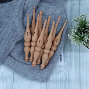 Los mejores ganchos de ganchillo de madera hechos a mano modernos indios Premium, diseño ergonómico, perfecto para Amigurumi e hilos finos - Product Image 2