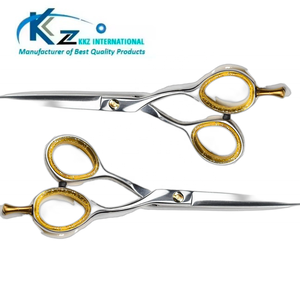 KKZ International Ciseaux de coiffeur professionnels en acier inoxydable de haute qualité Emballage écologique Beauté - Product Image 2
