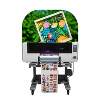 Imprimante UV DTF Xbh 300 mm, imprimante jet d'encre à rouleaux Xp600 pour impression sur film AB, étiquettes, cartes, cuir