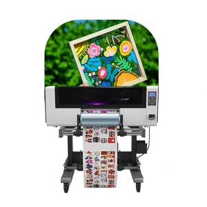Imprimante numérique UV DTF XBH 300 mm, machine d'impression jet d'encre tout-en-un avec laminateur pour papier, étiquettes, cartes, cuir - Product Image 5