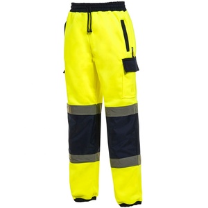 Logotipo personalizable de alta visibilidad Hi Vis Viz Joggers Ropa de trabajo de algodón y poliéster de alta calidad Logotipo personalizable de seguridad reflectante - Product Image 4