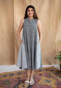 Vestido de fiesta largo de algodón indio hecho a mano para mujer, ropa de playa de verano con estilo, regalo personalizado de novia, vestidos casuales dulces para - Product Image 3