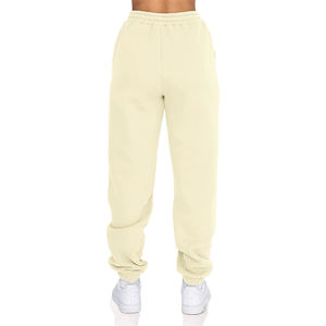 Pantalon de survêtement athlétique pour femmes de qualité supérieure pantalon de survêtement d'entraînement maigre personnalisé 100% coton Sexy ajusté devant plat conception de vente chaude - Product Image 4