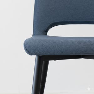 เก้าอี้รับประทานอาหาร PASCAL รุ่นพรีเมียม ดีไซน์ทันสมัย พร้อมเบาะผ้าเนื้อนุ่มและขาโลหะแข็งแรงทนทาน เหมาะสำหรับร้านกาแฟและโรงแรม - Product Image 4