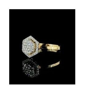 Bague en diamant pour femme en or chic avec finition polie Diamant léger cultivé en laboratoire par K Samyak Diamond India - Product Image 5