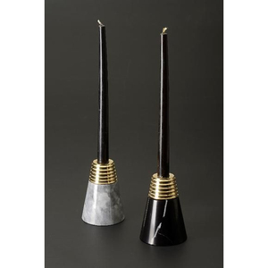Bougeoir photophore design fantaisie qualité exclusive bougeoir en marbre blanc et noir à prix compétitif - Product Image 2