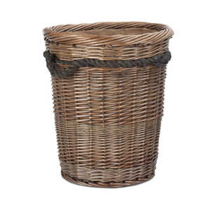 Deluxe Korbgeflecht Korb Mit Sackleinenfutter Und Seilgriff Hoher Cestas tejidas de calidad - Product Image 4