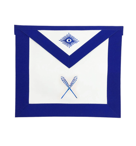 Tablier maçonnique Regalia brodé à la main de qualité supérieure Tablier maçonnique de maître Grand Lodge de haute qualité - Product Image 1