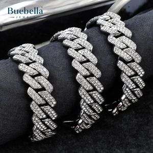 Hot Sale 925 <b>Silver</b> Rose Gold 18MM Moissanite Diamond Cuban Link <b>Chain</b> Fine Jewelry for <b>Men</b> Iced Out Cuban <b>Chains</b> - Product Image 3