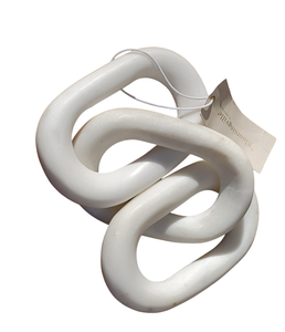 Cadenas decorativas de eslabones de cadena de mármol gris, diseño Art Deco ecológico, uso de oficina interior para ferias de aniversario, bienvenida - Product Image 2