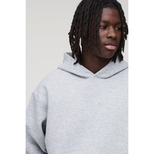 Sweat à capuche pour hommes de couleur noire de haute qualité sur mesure 100% conception de poche en coton avec sérigraphie 450GSM pull à capuche pour hommes - Product Image 6