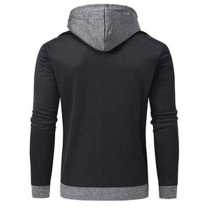 2025 precio al por mayor nuevo estilo de moda cremallera hombres ropa sudaderas con capucha de manga larga invierno transpirable básico Sudadera con capucha de los hombres - Product Image 6