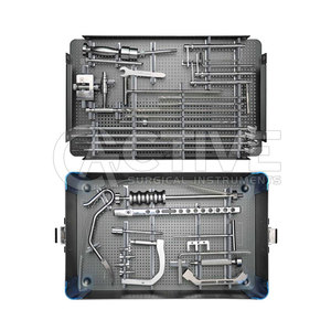Juego de instrumentos para uñas de tibia y fémur con portaagujas para procedimientos quirúrgicos ortopédicos Juego de instrumentos para uñas de tibia y fémur - Product Image 1